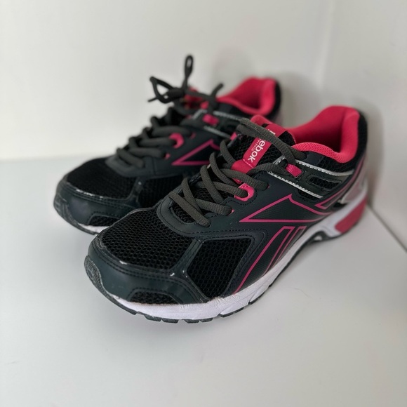 Reebok Quickchase Pink Black Womens Running Athletic Shoes - Picture 16 of 16